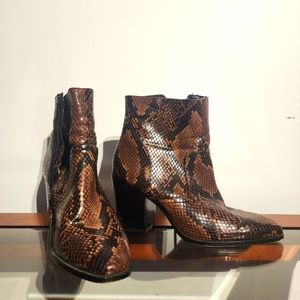 Snake Skin Boots brown